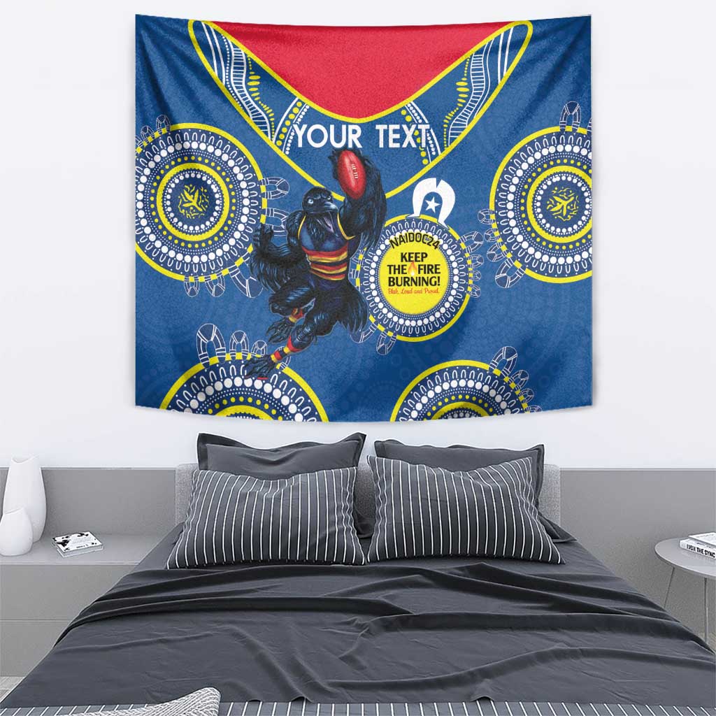 Custom AFL Crows NAIDOC Week Tapestry Keep The Fire Burning Indigenous Art