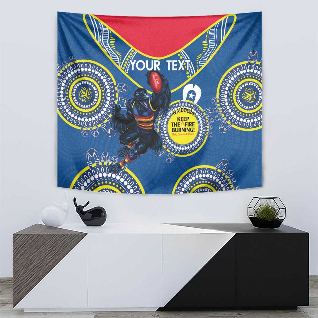 Custom AFL Crows NAIDOC Week Tapestry Keep The Fire Burning Indigenous Art