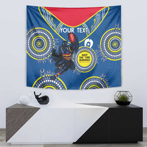 Custom AFL Crows NAIDOC Week Tapestry Keep The Fire Burning Indigenous Art
