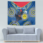 Custom AFL Crows NAIDOC Week Tapestry Keep The Fire Burning Indigenous Art