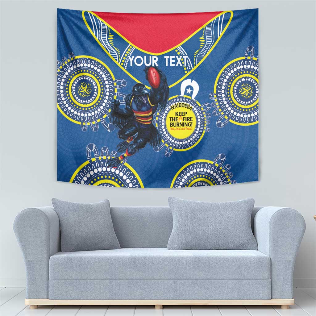 Custom AFL Crows NAIDOC Week Tapestry Keep The Fire Burning Indigenous Art