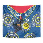 Custom AFL Crows NAIDOC Week Tapestry Keep The Fire Burning Indigenous Art