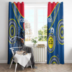 Custom AFL Crows NAIDOC Week Window Curtain Keep The Fire Burning Indigenous Art