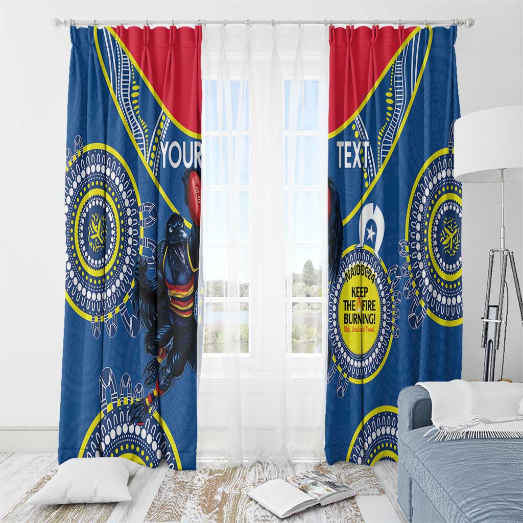 Custom AFL Crows NAIDOC Week Window Curtain Keep The Fire Burning Indigenous Art
