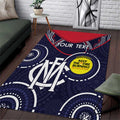 Custom AFL Demons NAIDOC Week Area Rug Keep The Fire Burning Indigenous Art