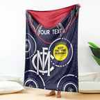 Custom AFL Demons NAIDOC Week Blanket Keep The Fire Burning Indigenous Art
