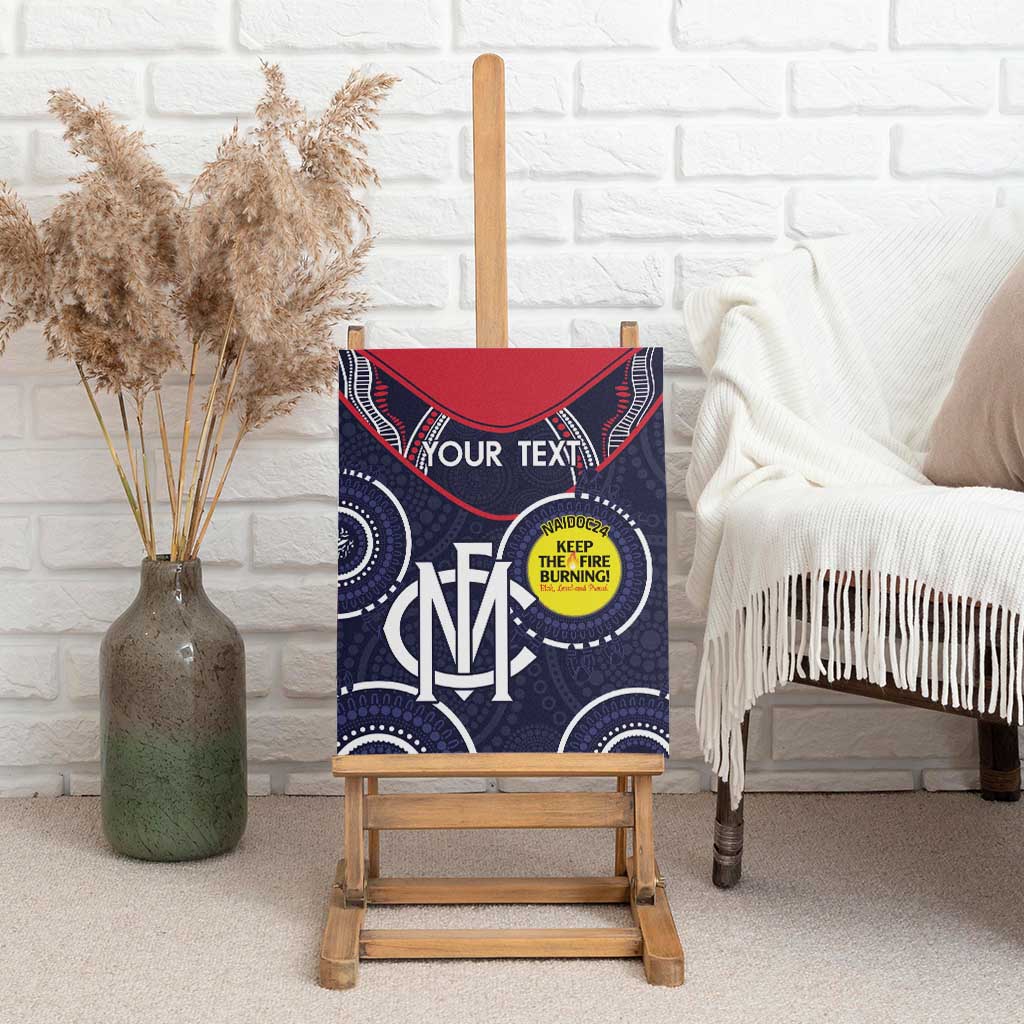 Custom AFL Demons NAIDOC Week Canvas Wall Art Keep The Fire Burning Indigenous Art