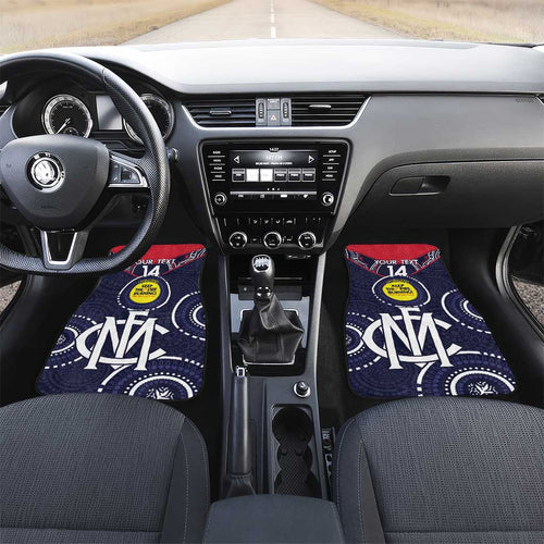 Custom AFL Demons NAIDOC Week Car Mats Keep The Fire Burning Indigenous Art