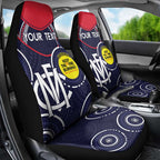 Custom AFL Demons NAIDOC Week Car Seat Cover Keep The Fire Burning Indigenous Art