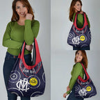 Custom AFL Demons NAIDOC Week Grocery Bag Keep The Fire Burning Indigenous Art