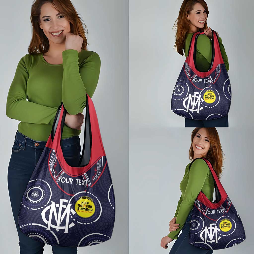 Custom AFL Demons NAIDOC Week Grocery Bag Keep The Fire Burning Indigenous Art