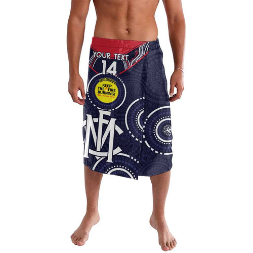 Custom AFL Demons NAIDOC Week Lavalava Keep The Fire Burning Indigenous Art