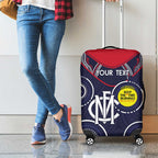 Custom AFL Demons NAIDOC Week Luggage Cover Keep The Fire Burning Indigenous Art