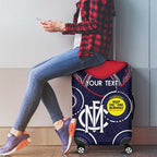 Custom AFL Demons NAIDOC Week Luggage Cover Keep The Fire Burning Indigenous Art