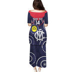 Custom AFL Demons NAIDOC Week Puletasi Keep The Fire Burning Indigenous Art