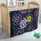 Custom AFL Demons NAIDOC Week Quilt Keep The Fire Burning Indigenous Art