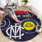 Custom AFL Demons NAIDOC Week Round Carpet Keep The Fire Burning Indigenous Art