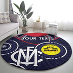 Custom AFL Demons NAIDOC Week Round Carpet Keep The Fire Burning Indigenous Art