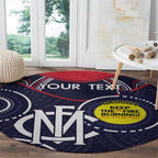 Custom AFL Demons NAIDOC Week Round Carpet Keep The Fire Burning Indigenous Art