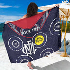 Custom AFL Demons NAIDOC Week Sarong Keep The Fire Burning Indigenous Art