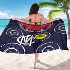 Custom AFL Demons NAIDOC Week Sarong Keep The Fire Burning Indigenous Art