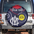 Custom AFL Demons NAIDOC Week Spare Tire Cover Keep The Fire Burning Indigenous Art