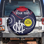Custom AFL Demons NAIDOC Week Spare Tire Cover Keep The Fire Burning Indigenous Art