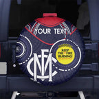 Custom AFL Demons NAIDOC Week Spare Tire Cover Keep The Fire Burning Indigenous Art