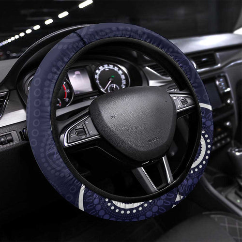 AFL Demons NAIDOC Week Steering Wheel Cover Keep The Fire Burning Indigenous Art