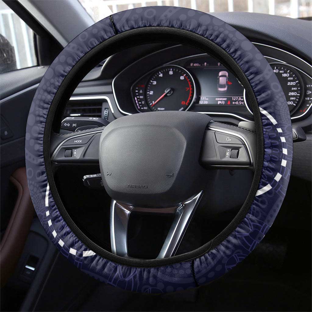 AFL Demons NAIDOC Week Steering Wheel Cover Keep The Fire Burning Indigenous Art