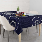 Custom AFL Demons NAIDOC Week Tablecloth Keep The Fire Burning Indigenous Art