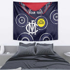 Custom AFL Demons NAIDOC Week Tapestry Keep The Fire Burning Indigenous Art