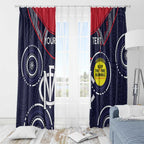 Custom AFL Demons NAIDOC Week Window Curtain Keep The Fire Burning Indigenous Art