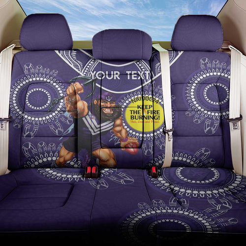 Custom AFL Dockers NAIDOC Week Back Car Seat Cover Keep The Fire Burning Indigenous Art