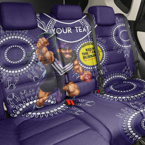 Custom AFL Dockers NAIDOC Week Back Car Seat Cover Keep The Fire Burning Indigenous Art