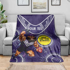 Custom AFL Dockers NAIDOC Week Blanket Keep The Fire Burning Indigenous Art