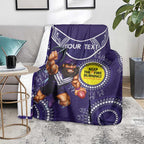 Custom AFL Dockers NAIDOC Week Blanket Keep The Fire Burning Indigenous Art