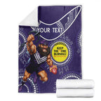 Custom AFL Dockers NAIDOC Week Blanket Keep The Fire Burning Indigenous Art