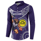 Custom AFL Dockers NAIDOC Week Button Sweatshirt Keep The Fire Burning Indigenous Art