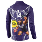 Custom AFL Dockers NAIDOC Week Button Sweatshirt Keep The Fire Burning Indigenous Art
