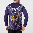 Custom AFL Dockers NAIDOC Week Button Sweatshirt Keep The Fire Burning Indigenous Art