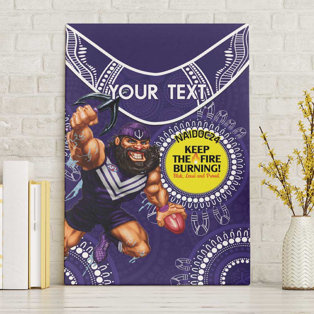 Custom AFL Dockers NAIDOC Week Canvas Wall Art Keep The Fire Burning Indigenous Art