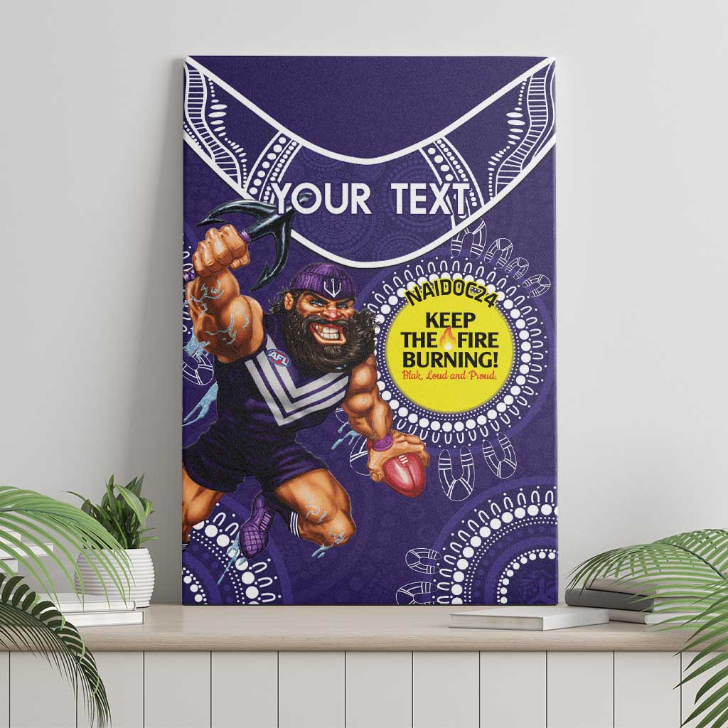 Custom AFL Dockers NAIDOC Week Canvas Wall Art Keep The Fire Burning Indigenous Art