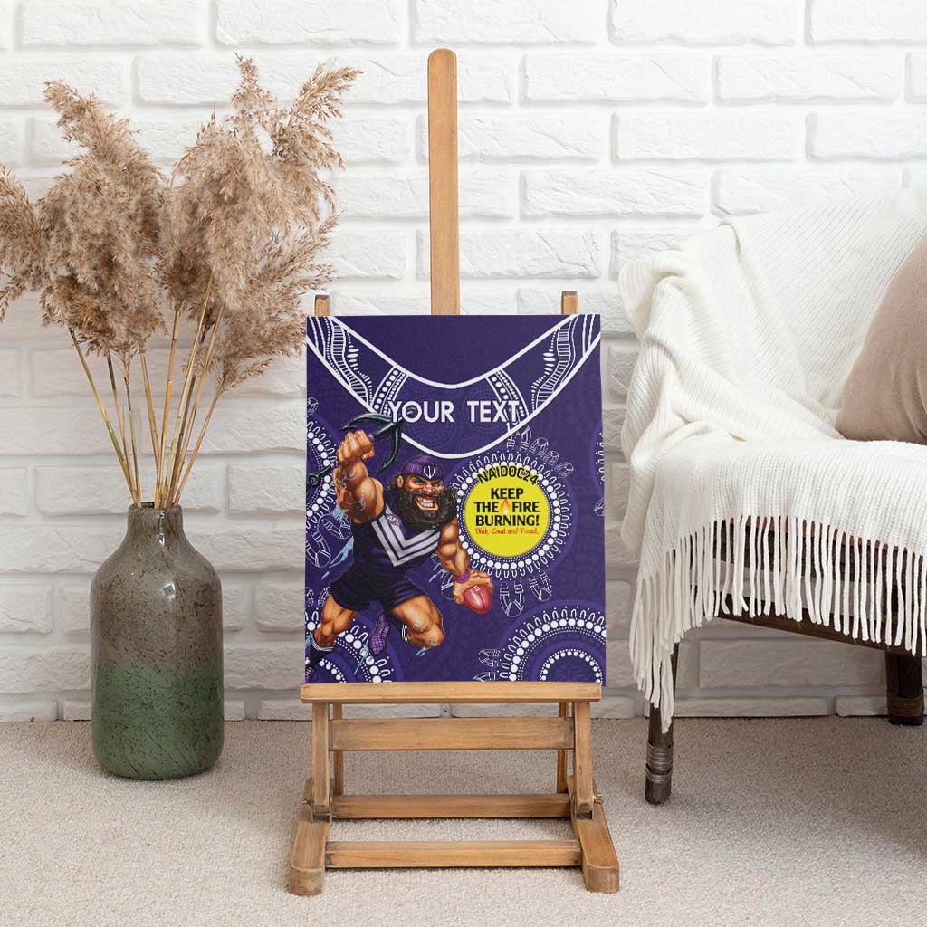 Custom AFL Dockers NAIDOC Week Canvas Wall Art Keep The Fire Burning Indigenous Art