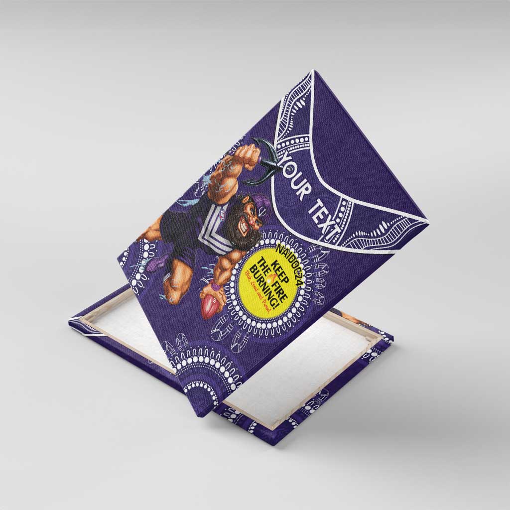 Custom AFL Dockers NAIDOC Week Canvas Wall Art Keep The Fire Burning Indigenous Art