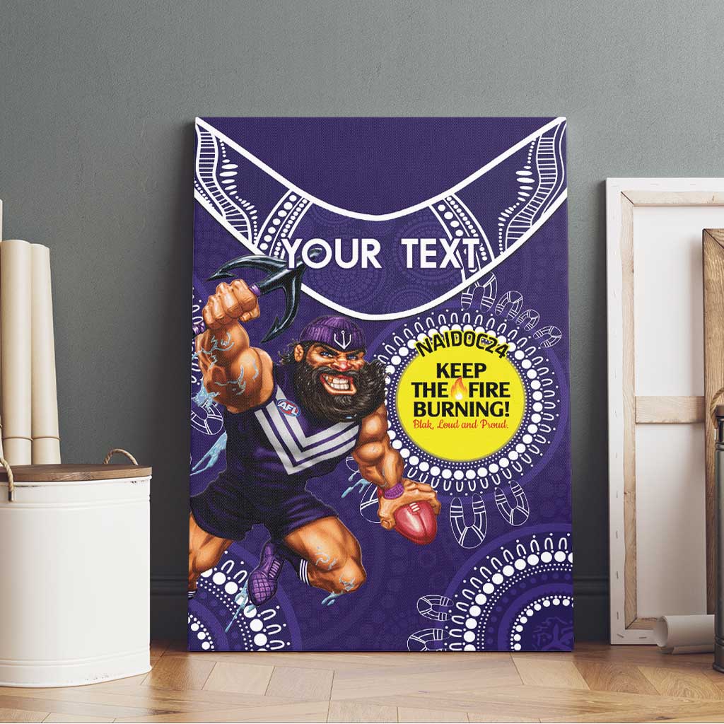 Custom AFL Dockers NAIDOC Week Canvas Wall Art Keep The Fire Burning Indigenous Art