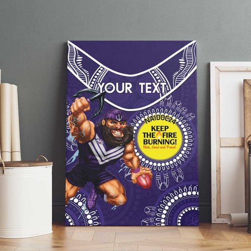 Custom AFL Dockers NAIDOC Week Canvas Wall Art Keep The Fire Burning Indigenous Art