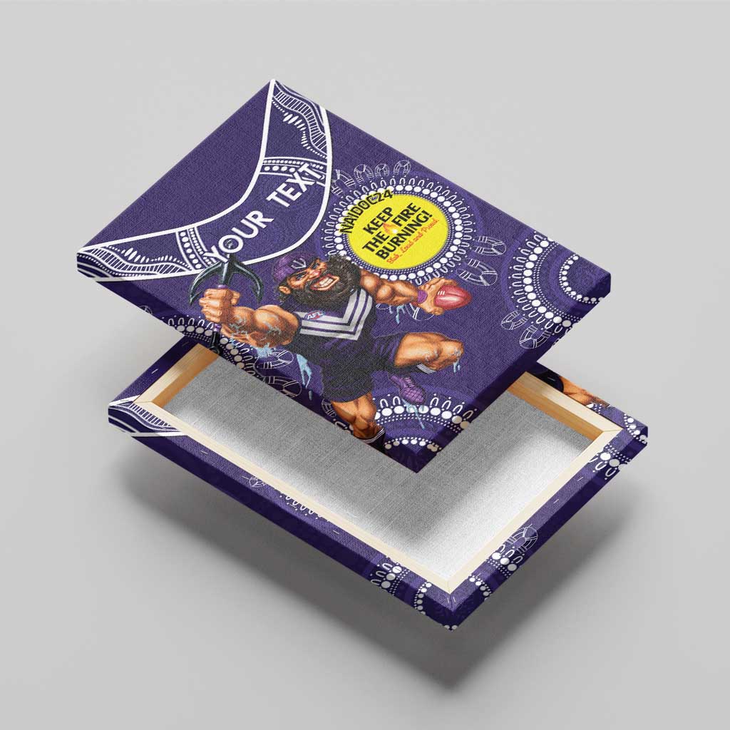 Custom AFL Dockers NAIDOC Week Canvas Wall Art Keep The Fire Burning Indigenous Art