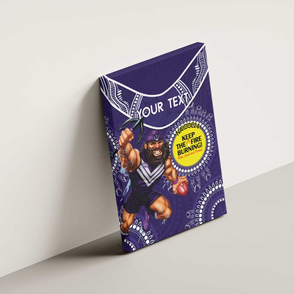Custom AFL Dockers NAIDOC Week Canvas Wall Art Keep The Fire Burning Indigenous Art