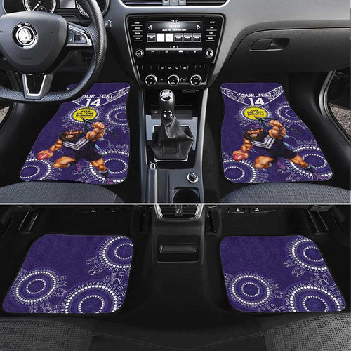 Custom AFL Dockers NAIDOC Week Car Mats Keep The Fire Burning Indigenous Art